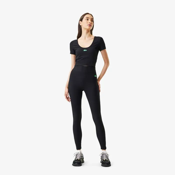 Pants and Leggings Women Lacoste Women039s Lacoste X Bandier Ribbed Leggings Black 031 Pants and Leggings Women Lacoste Women039s Lacoste X Bandier Ribbed Leggings Black 031