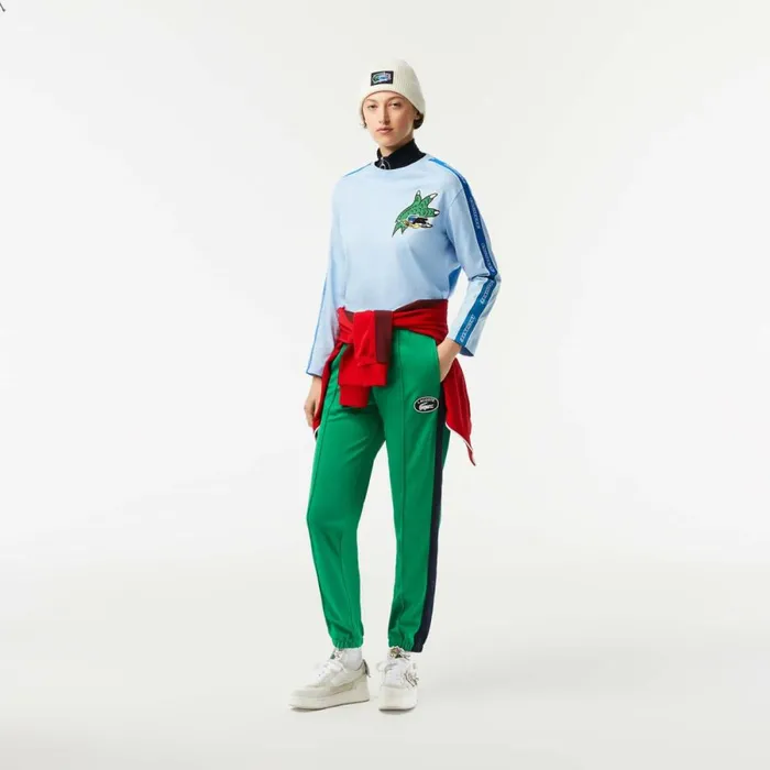 Pants and Leggings Women Lacoste Women039s Mini Piqu Sweatpants Green Ldm