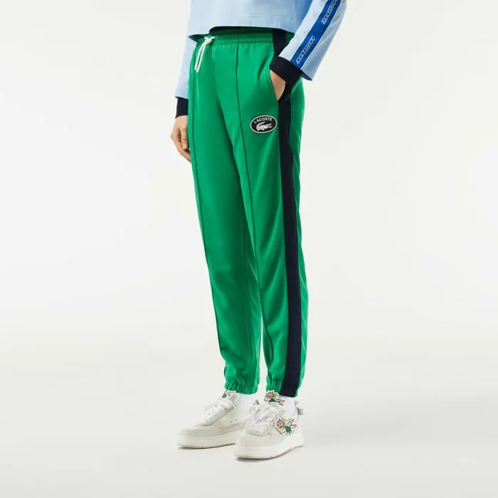 Pants and Leggings Women Lacoste Women039s Mini Piqu Sweatpants Green Ldm
