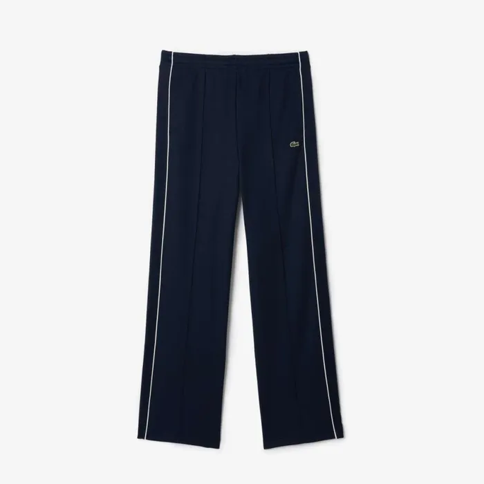 Pants and Leggings Women Lacoste Women039s Paris Interlock Sweatpants Navy Blue White Hhw