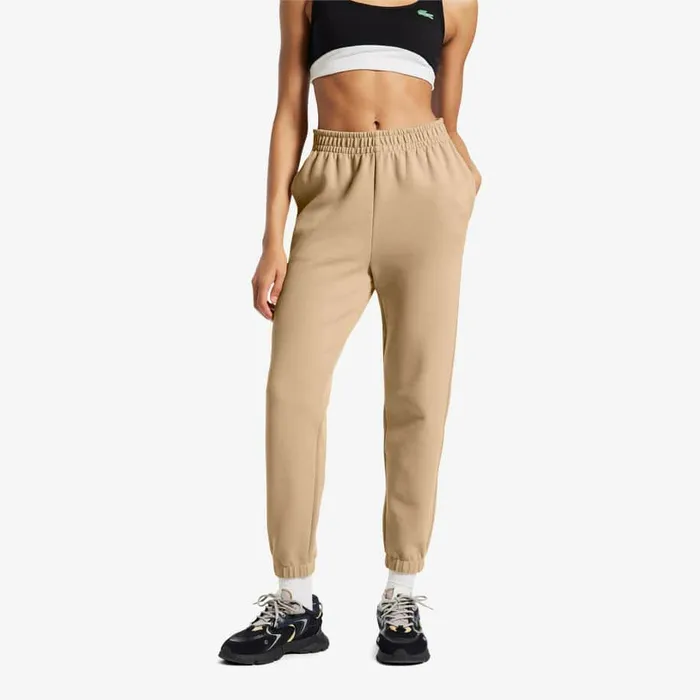 Pants and Leggings Women Lacoste Womens Blended Cotton Sweatpants Beige S1i