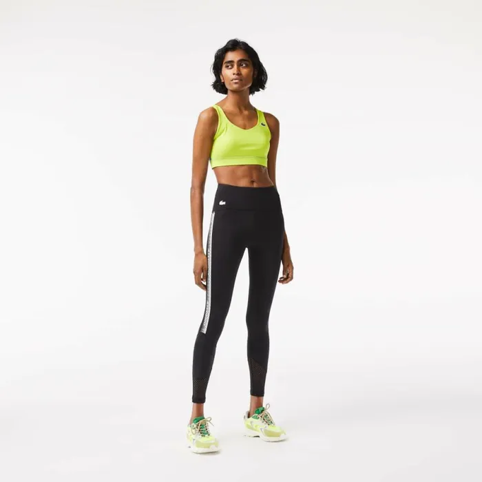 Pants and Leggings Women Lacoste Womens SPORT Logo Stripe UltraDry Leggings Black 8vm Pants and Leggings Women Lacoste Womens SPORT Logo Stripe UltraDry Leggings Black 8vm