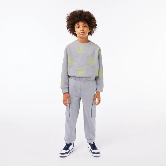 Pants and Shorts Kids Lacoste Kids039 Organic Cotton Cargo Sweatpants Grey Chine Cca Pants and Shorts Kids Lacoste Kids039 Organic Cotton Cargo Sweatpants Grey Chine Cca