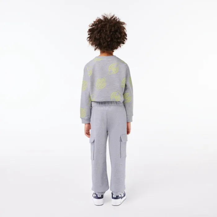 Pants and Shorts Kids Lacoste Kids039 Organic Cotton Cargo Sweatpants Grey Chine Cca