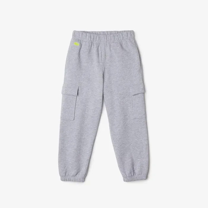 Pants and Shorts Kids Lacoste Kids039 Organic Cotton Cargo Sweatpants Grey Chine Cca