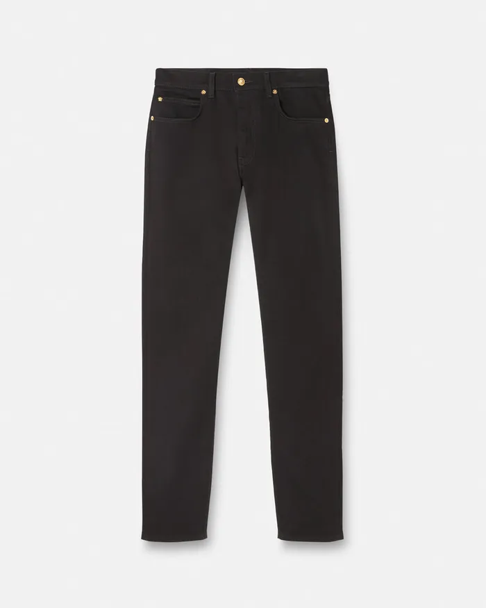 Pants and Shorts Men Versace SlimFit Jeans Black