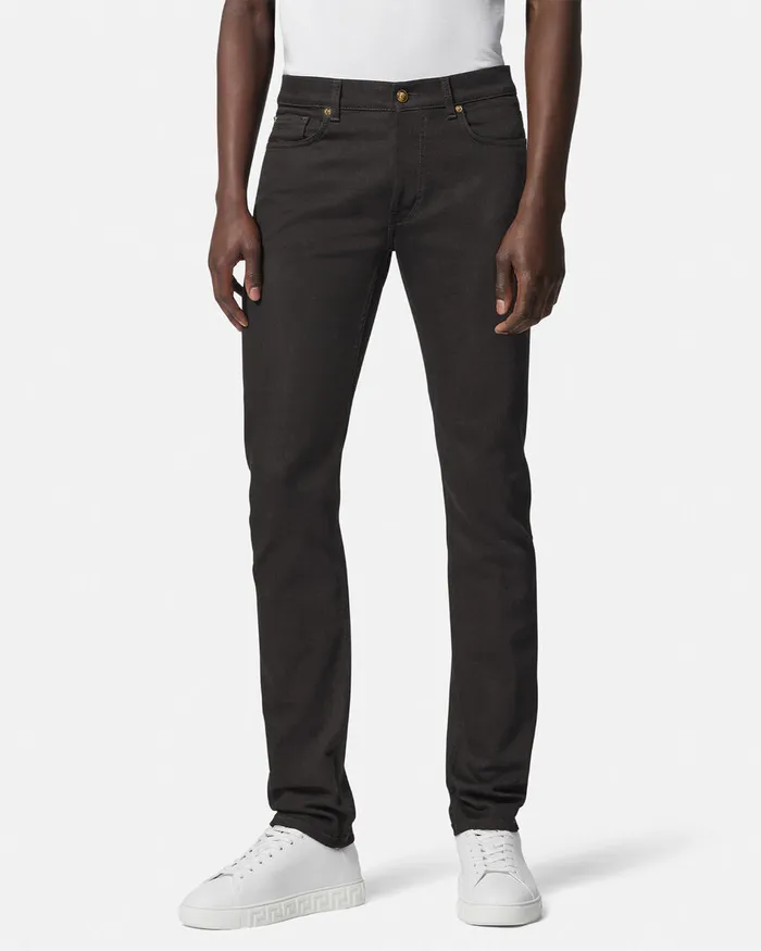 Pants and Shorts Men Versace SlimFit Jeans Black