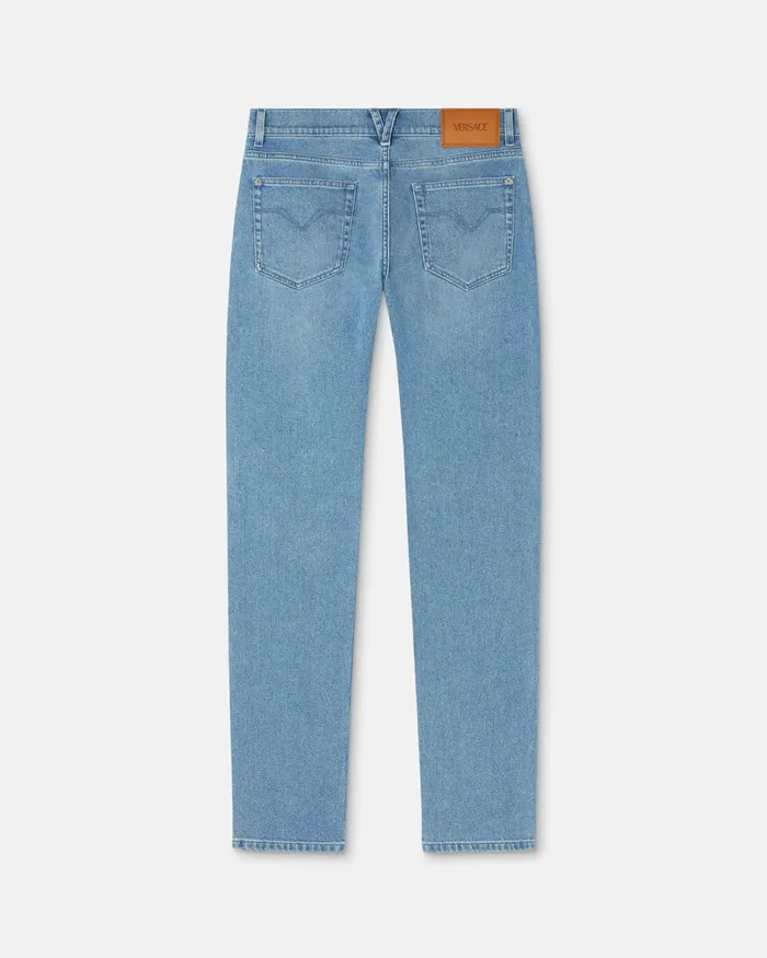 Pants and Shorts Men Versace SlimFit Jeans Blue