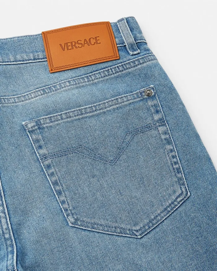 Pants and Shorts Men Versace SlimFit Jeans Blue