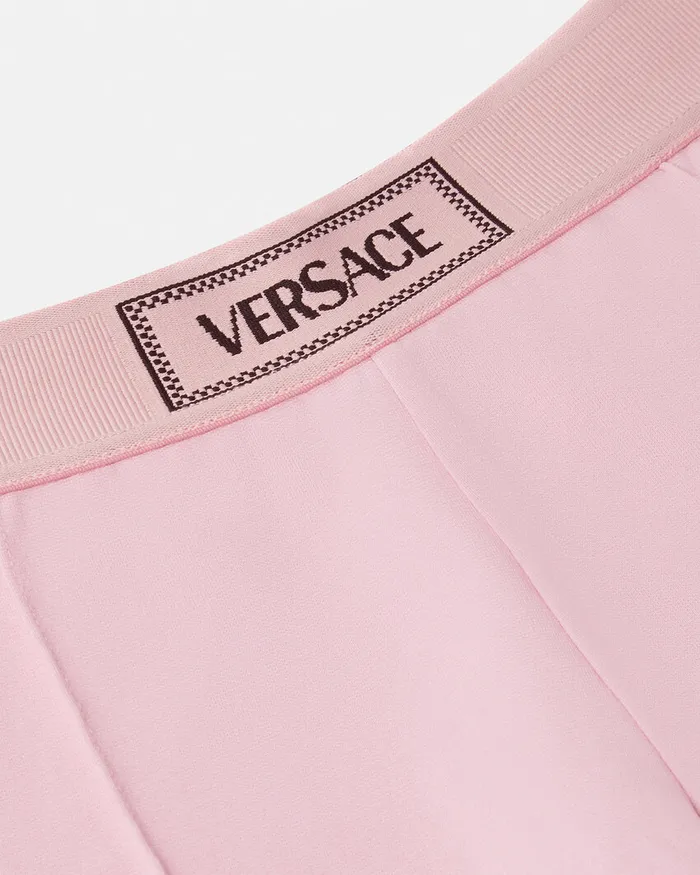 Pants and Skirts Kids Versace 90s Vintage Logo Stirrup Leggings Light Pink