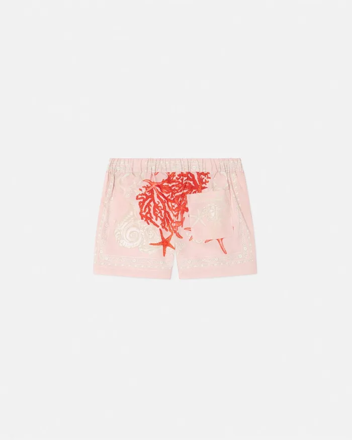 Pants and Skirts Kids Versace Barocco Sea Shorts Coral