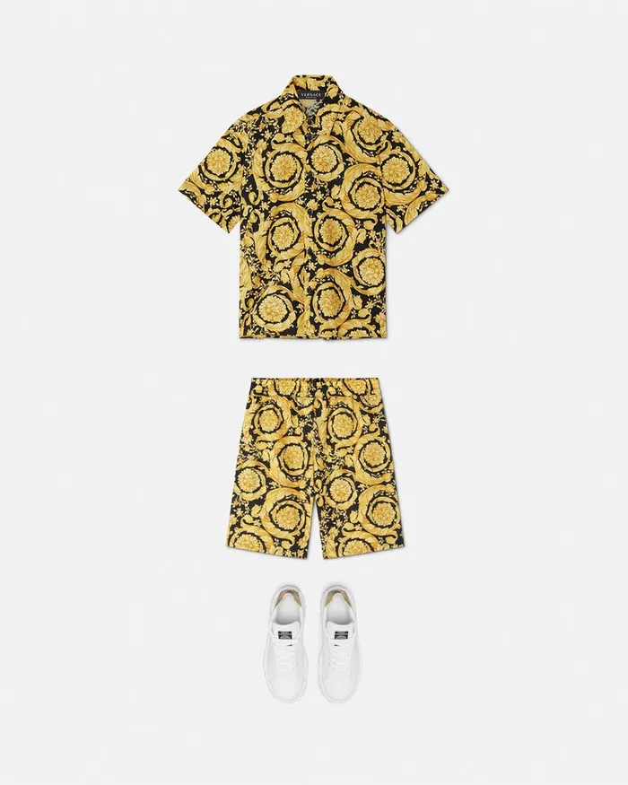 Pants Kids Versace Barocco Shorts Blackprint