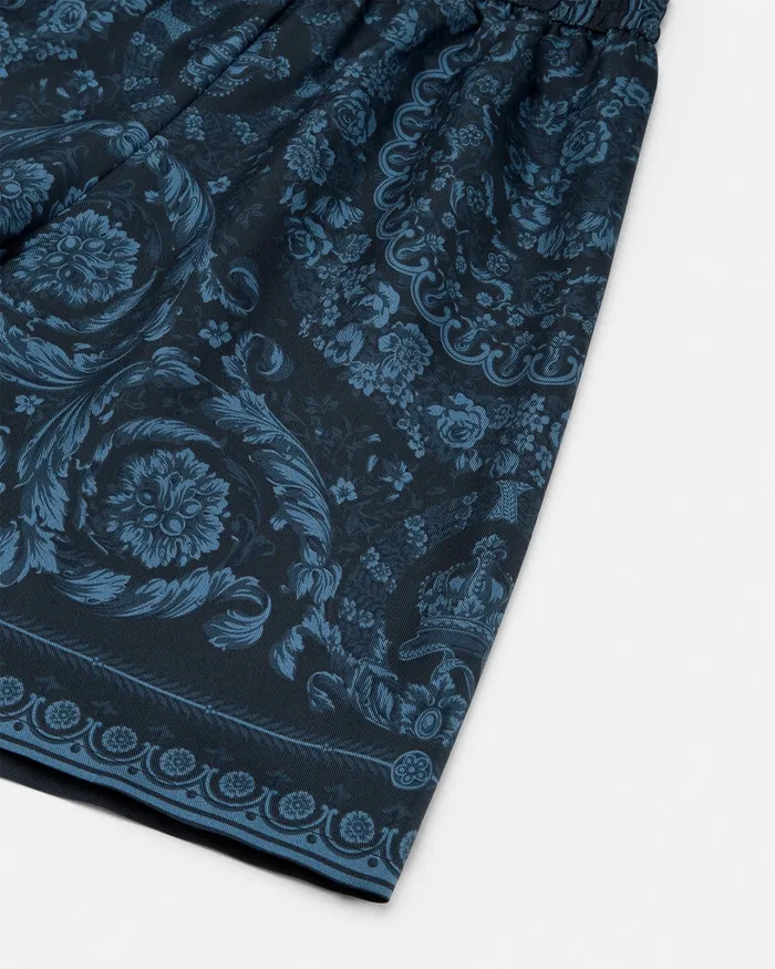 Pants Kids Versace Barocco Silk Shorts Blueprint