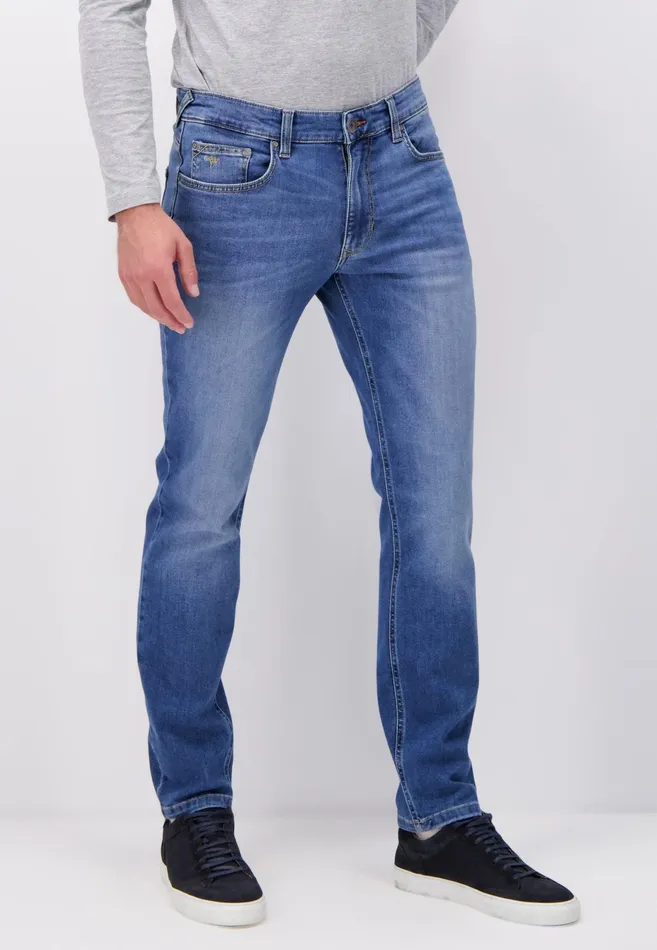 Pants Men FYNCHHATTON Tapered Fit Jeans Black Usedmid Blueblue Bluelight Blue