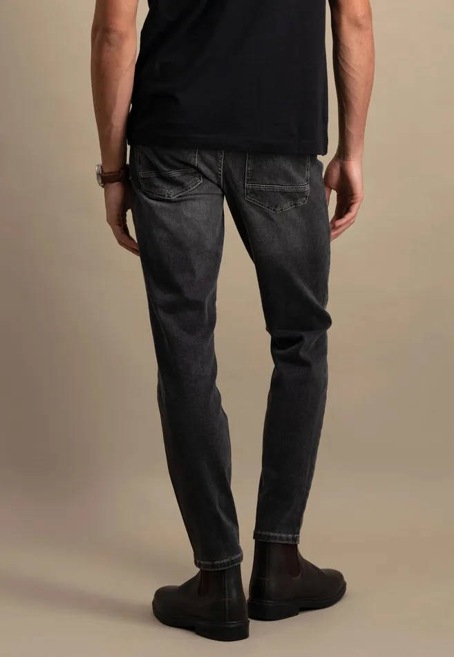 Pants Men FYNCHHATTON Tapered Fit Jeans Black Usedmid Blueblue Bluelight Blue