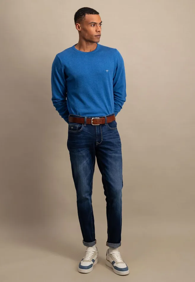 Pants Men FYNCHHATTON Tapered Fit Jeans Black Usedmid Blueblue Bluelight Blue