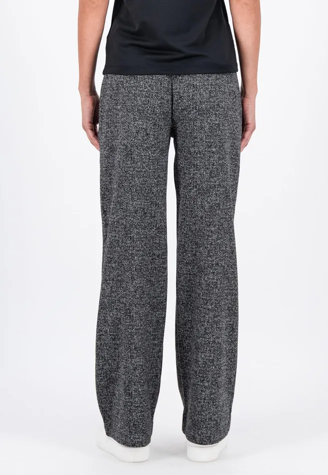 Pants Women FYNCHHATTON Just Cut Pants With A Structural Pattern Black