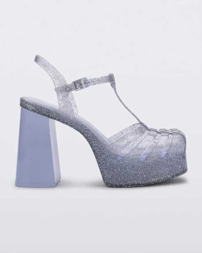 Party Heel Glitter Clear Women Melissa Heels