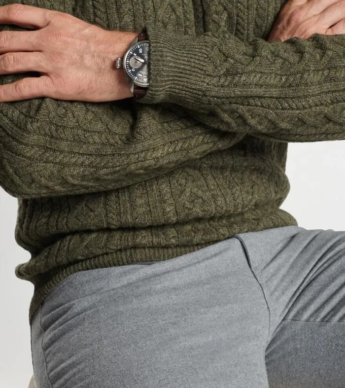 Peter Millar Sweaters Men Ridge Cable Crew