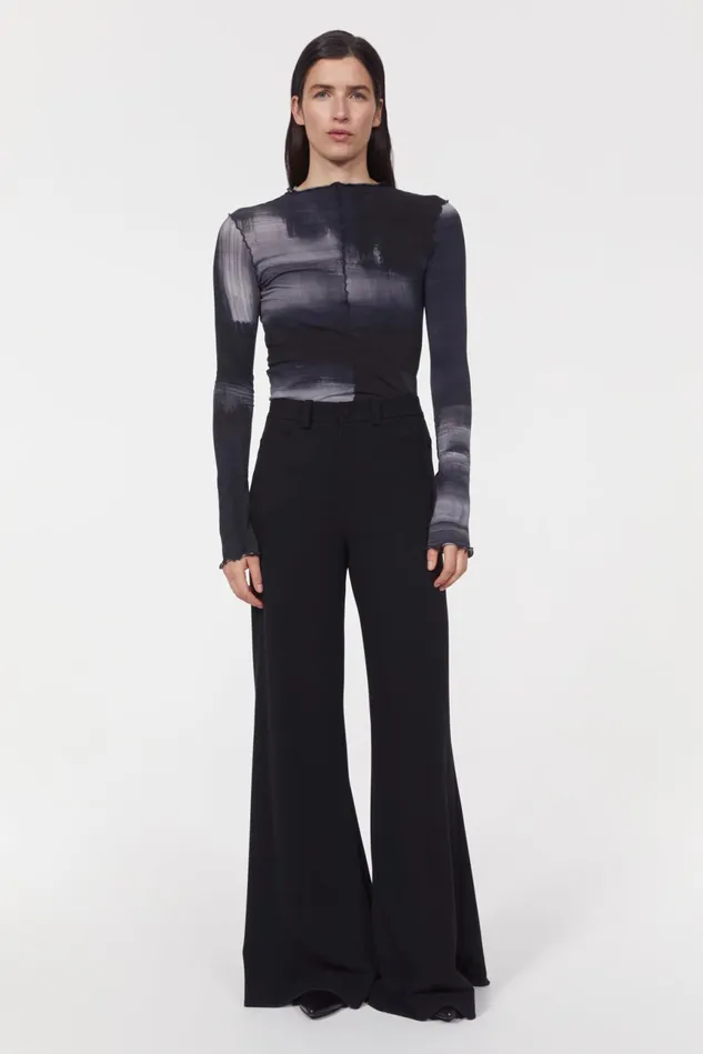 Petiso Drape Pants Black Women Rodebjer Sets and Suits