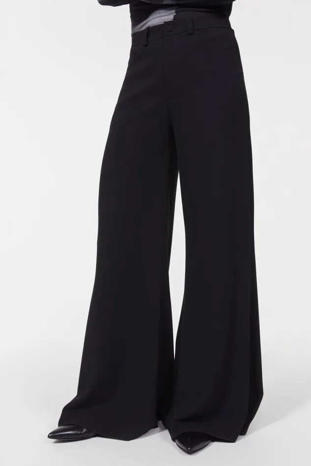 Petiso Drape Pants Black Women Rodebjer Sets and Suits