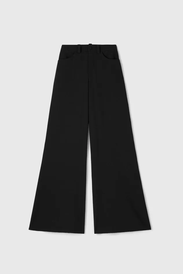 Petiso Drape Pants Black Women Rodebjer Sets and Suits