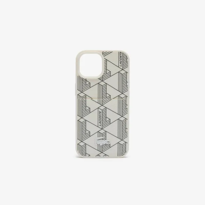 Phone Cases MenWomen Lacoste Unisex The Blend Croc Print IPhone 15 Case Farine Sinople F89 Phone Cases MenWomen Lacoste Unisex The Blend Croc Print IPhone 15 Case Farine Sinople F89