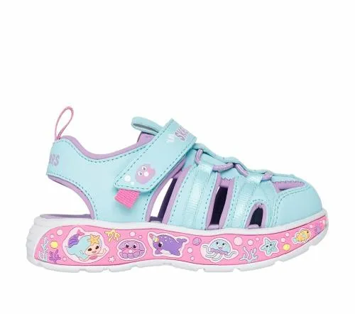 Play Scene Splash 8211 Cute Crew Turquoise Lavender Kids SKECHERS Toddlers UK Sizes 49