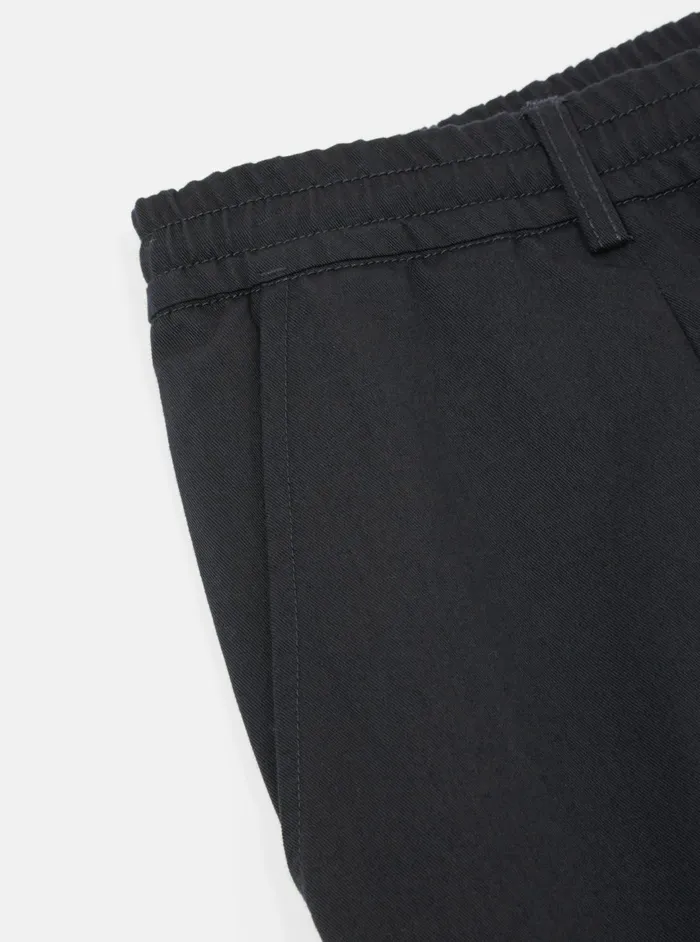 Pleated Track Pant In Black Twill Men Universal Works Suiting