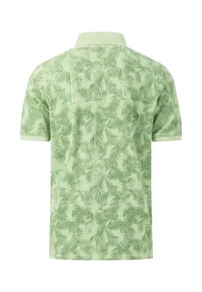 Polo Shirt Men FYNCHHATTON Loose Polo Shirt With A Summer Print Dusty Olivesoft Greennavycrystal Blue Polo Shirt Men FYNCHHATTON Loose Polo Shirt With A Summer Print Dusty Olivesoft Greennavycrystal Blue