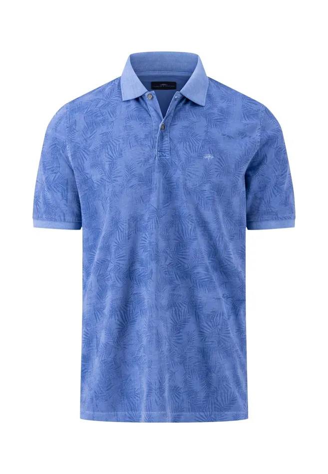 Polo Shirt Men FYNCHHATTON Loose Polo Shirt With A Summer Print Dusty Olivesoft Greennavycrystal Blue Polo Shirt Men FYNCHHATTON Loose Polo Shirt With A Summer Print Dusty Olivesoft Greennavycrystal Blue