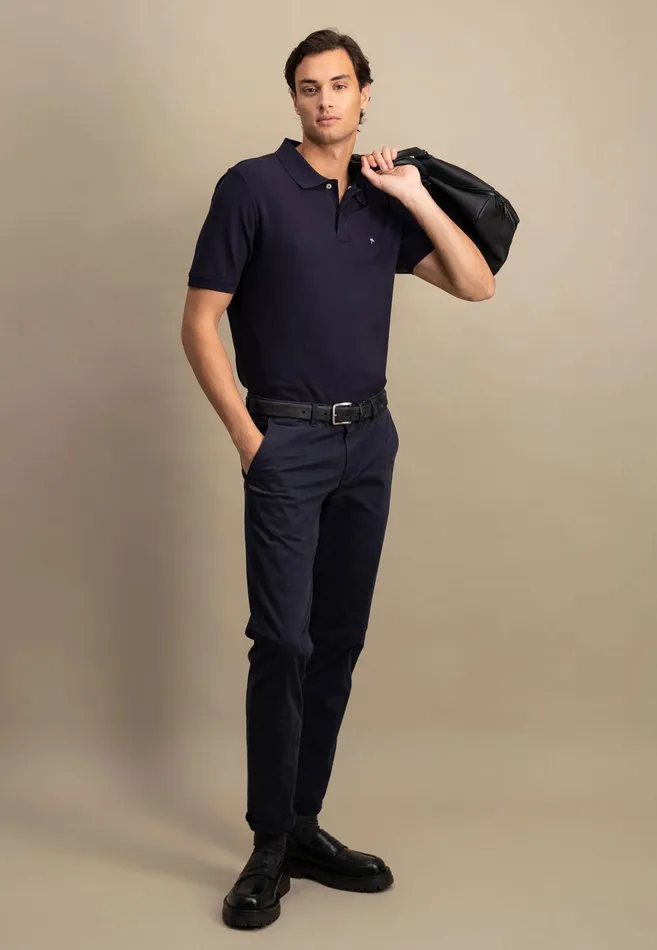 Polo Shirt Men FYNCHHATTON Polo Shirt Made Of Premium Cotton Blackpacificmidnightasphaltnavywhite