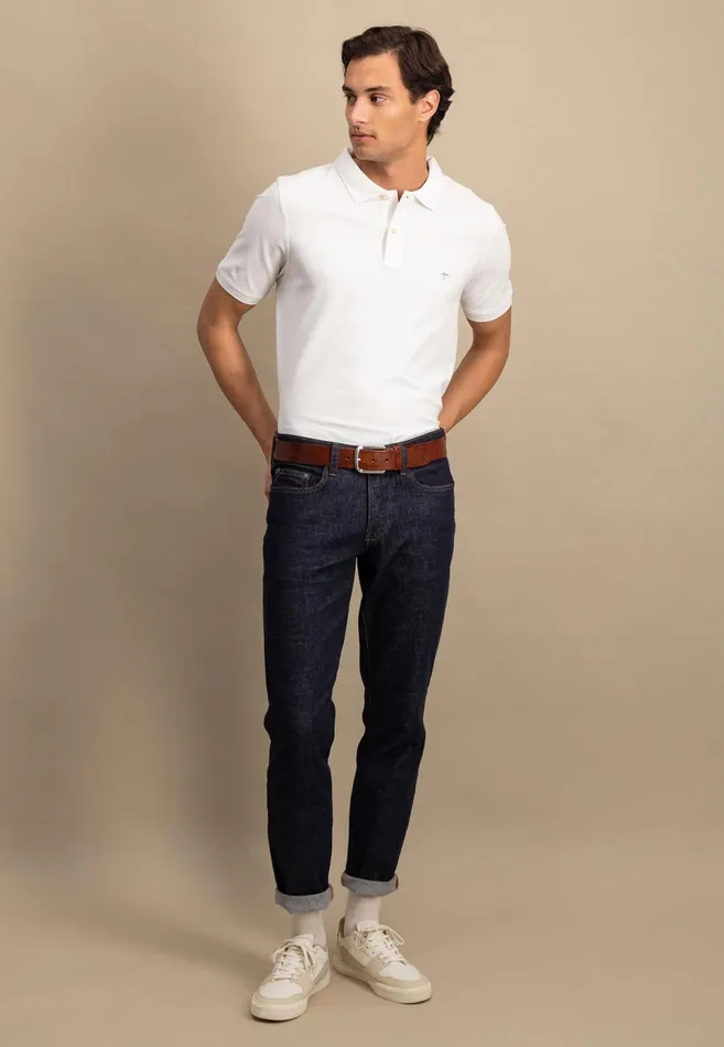 Polo Shirt Men FYNCHHATTON Polo Shirt Made Of Premium Cotton Blackpacificmidnightasphaltnavywhite