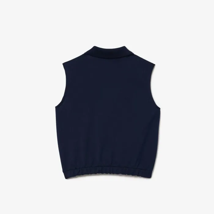 Polos Kids Lacoste Kids039 Cotton Piqu Sleeveless Polo Navy Blue 166