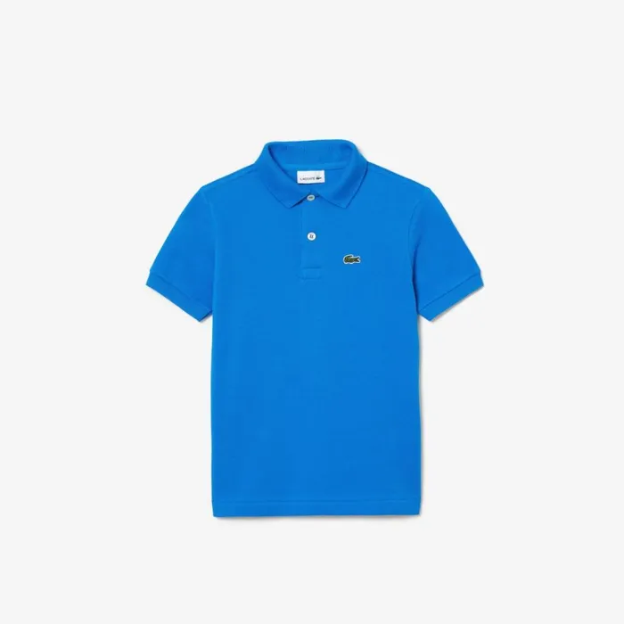 Polos Kids Lacoste Kids039 Regular Fit Petit Piqu Polo Blue Siy