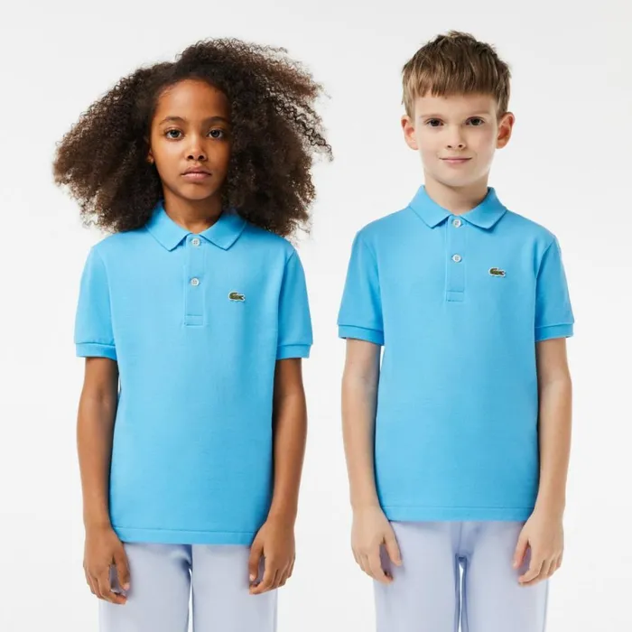Polos Kids Lacoste Kids039 Regular Fit Petit Piqu Polo Bonnie Blue Iy3
