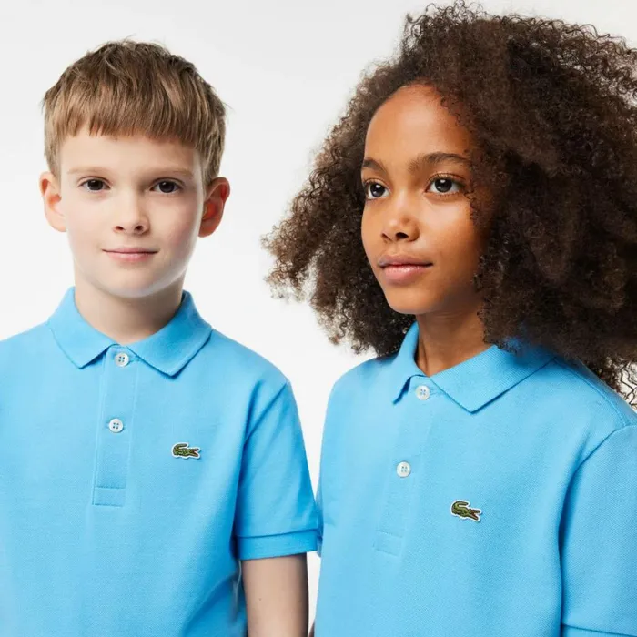 Polos Kids Lacoste Kids039 Regular Fit Petit Piqu Polo Bonnie Blue Iy3