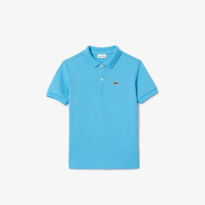 Polos Kids Lacoste Kids039 Regular Fit Petit Piqu Polo Bonnie Blue Iy3