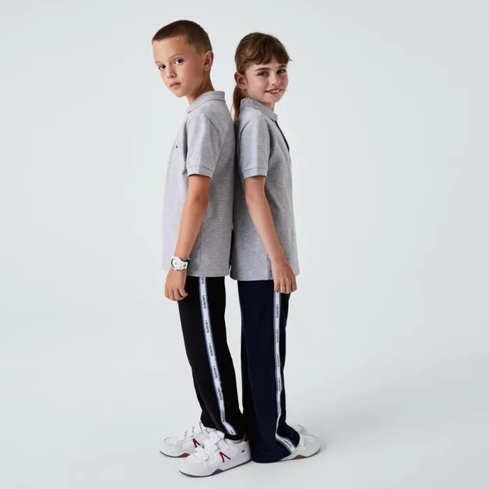 Polos Kids Lacoste Kids039 Regular Fit Petit Piqu Polo Grey Chine Cca