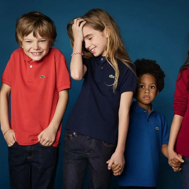 Polos Kids Lacoste Kids039 Regular Fit Petit Piqu Polo Grey Chine Cca
