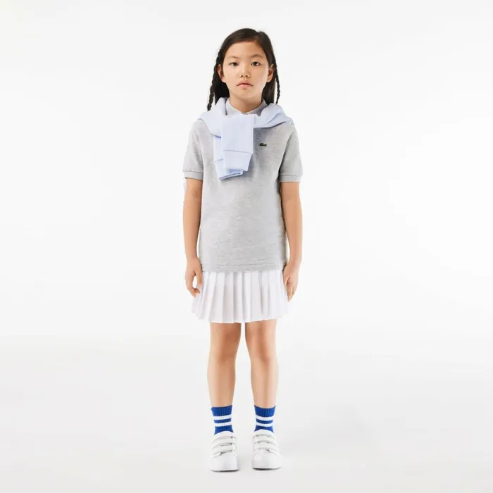 Polos Kids Lacoste Kids039 Regular Fit Petit Piqu Polo Grey Chine Cca