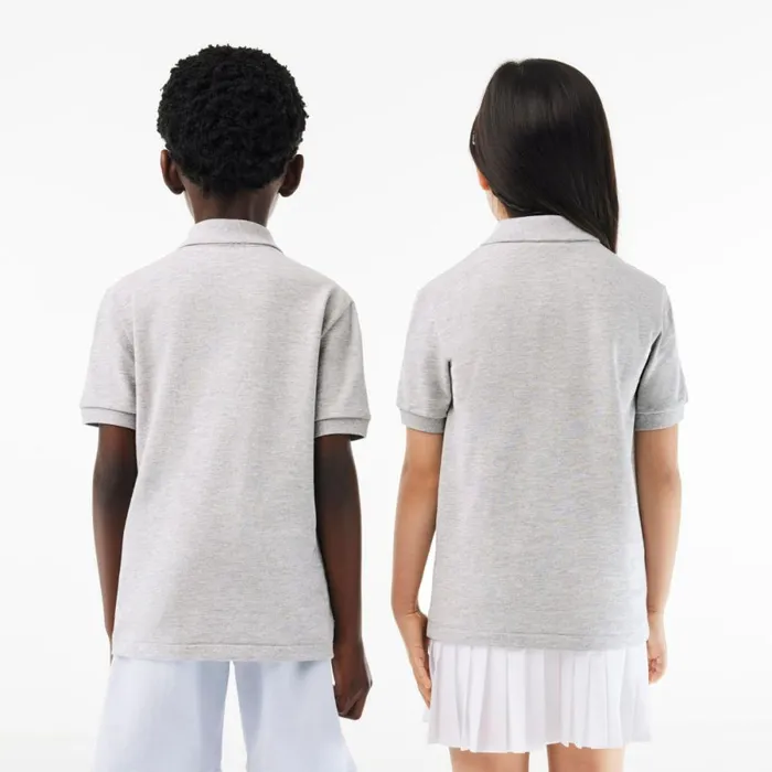 Polos Kids Lacoste Kids039 Regular Fit Petit Piqu Polo Grey Chine Cca