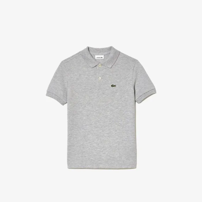 Polos Kids Lacoste Kids039 Regular Fit Petit Piqu Polo Grey Chine Cca
