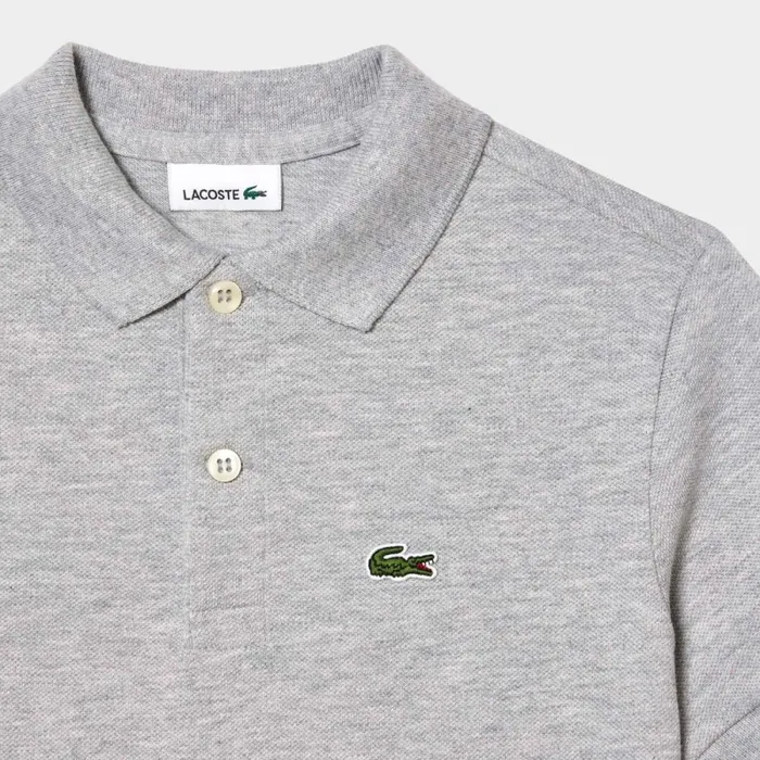 Polos Kids Lacoste Kids039 Regular Fit Petit Piqu Polo Grey Chine Cca