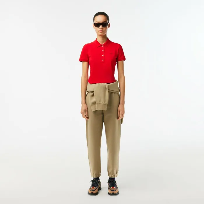 Polos Women Lacoste Women039s L12D Slim Fit Stretch Mini Piqu Polo Red 240