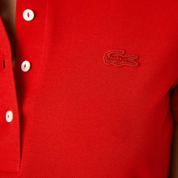 Polos Women Lacoste Women039s L12D Slim Fit Stretch Mini Piqu Polo Red 240