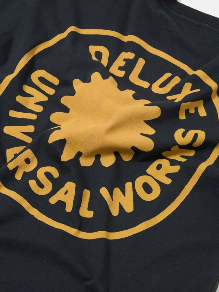 Print Pocket Tee In Navy Single Jersey Deluxe Men Universal Works Tees