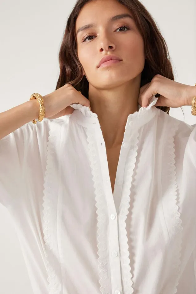 PriscaLongSleeve Shirt Clothing Baandsh Tops and Shirts