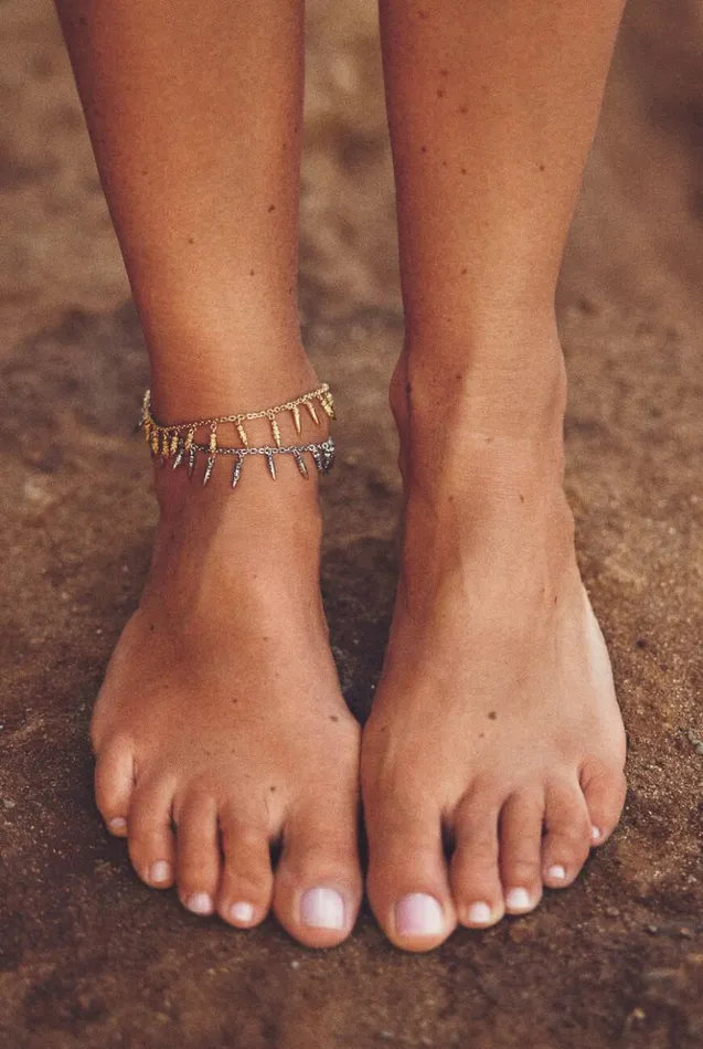 PureSilver Ankle Bracelet Shoes and Accessories Baandsh Jewelry