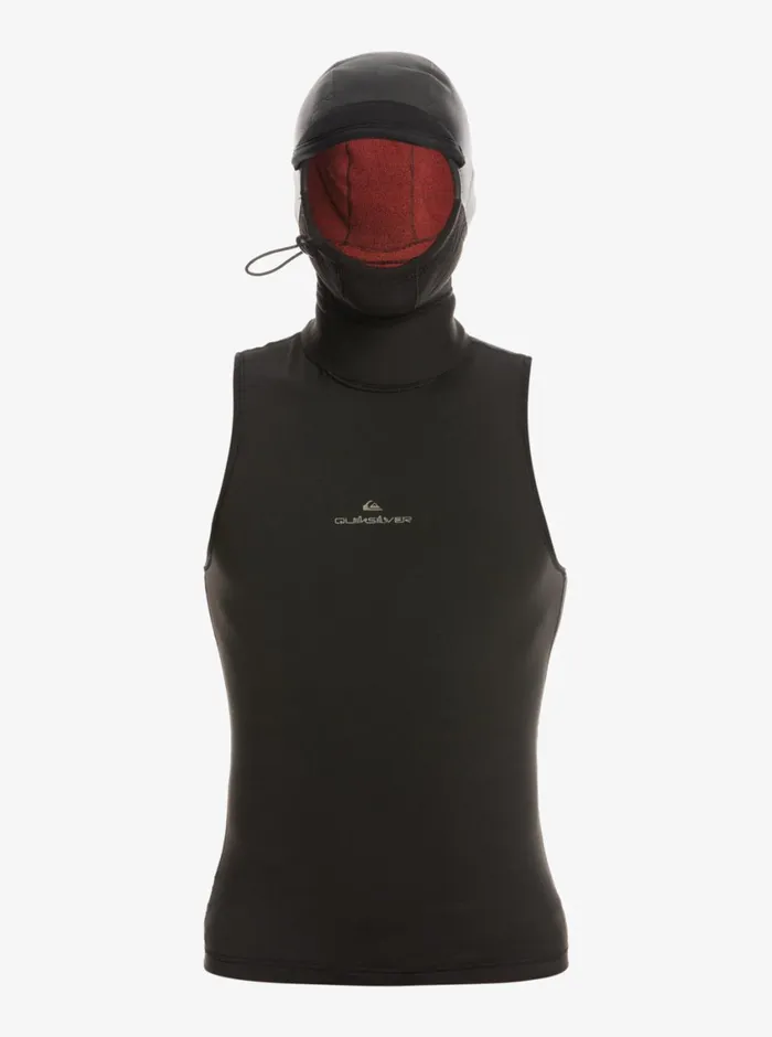 Quiksilver 22 Marathon Sessions Hooded Wetsuit Vest Black Mens Wetsuits